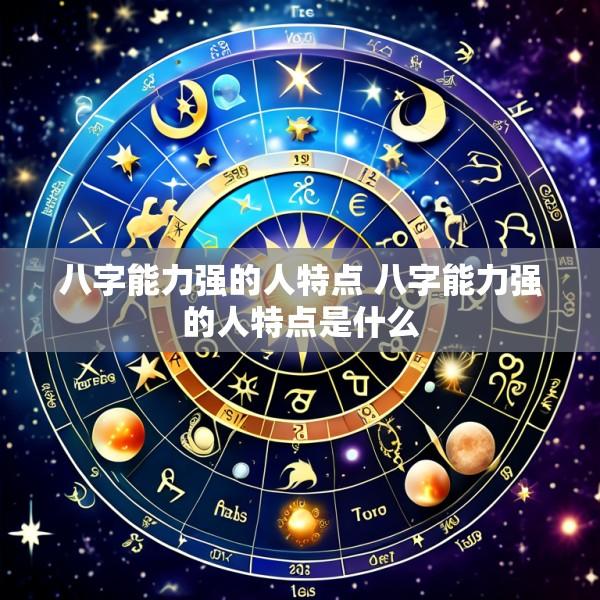 八字能力强的人特点 八字能力强的人特点是什么