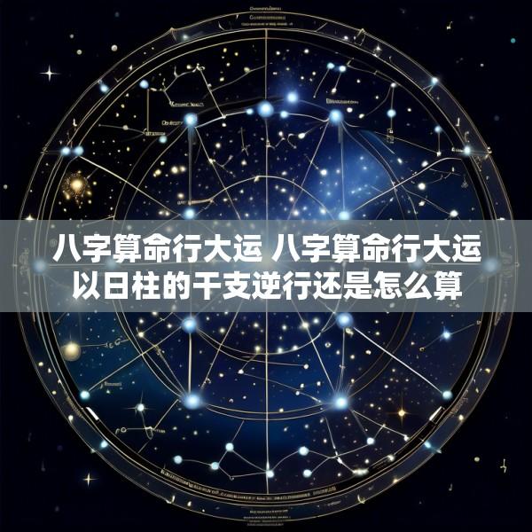 八字算命行大运 八字算命行大运以日柱的干支逆行还是怎么算