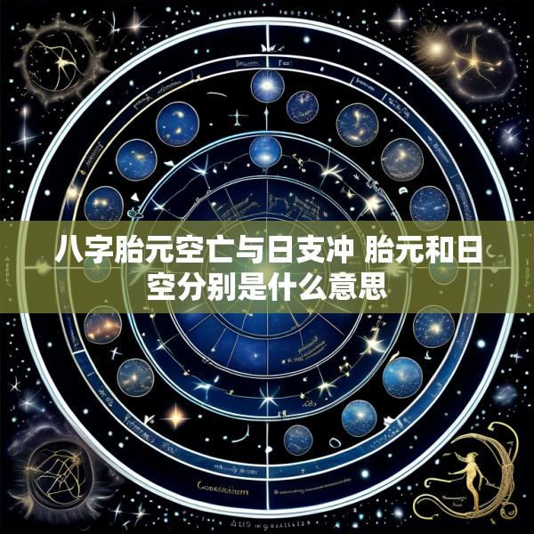 八字胎元空亡与日支冲 胎元和日空分别是什么意思