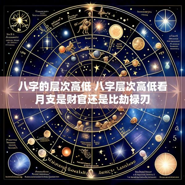 八字的层次高低 八字层次高低看月支是财官还是比劫禄刃