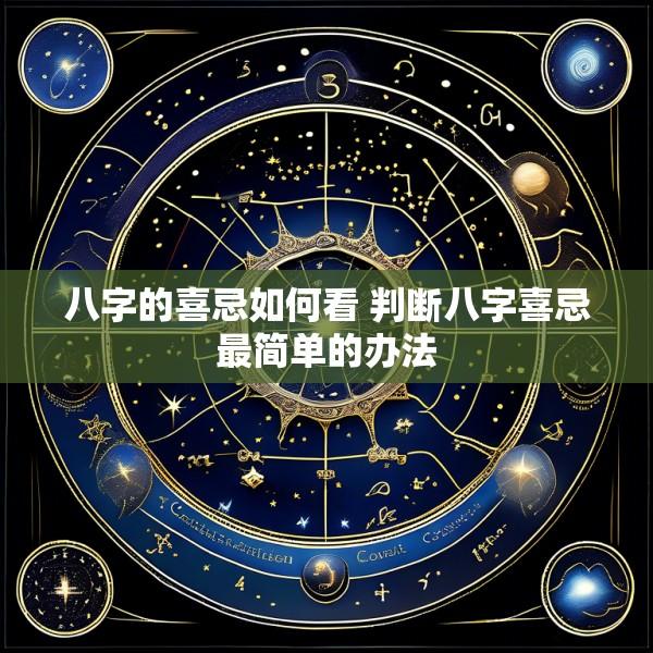 八字的喜忌如何看 判断八字喜忌最简单的办法