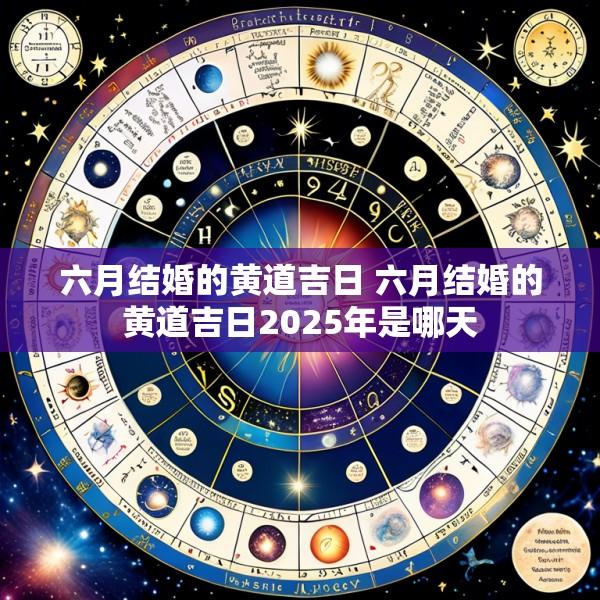 六月结婚的黄道吉日 六月结婚的黄道吉日2025年是哪天