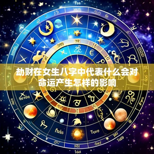 劫财在女生八字中代表什么会对命运产生怎样的影响