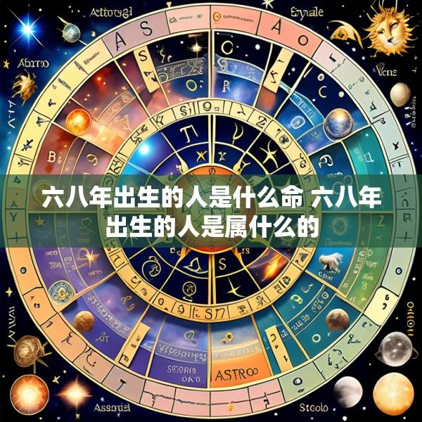 六八年出生的人是什么命 六八年出生的人是属什么的