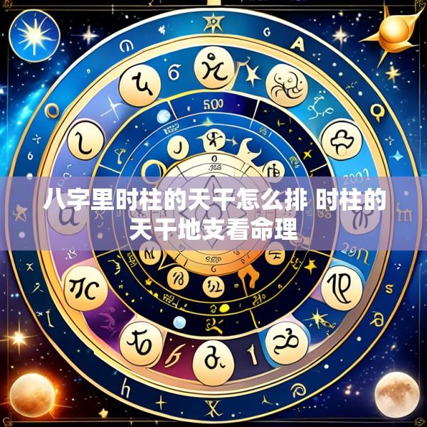 八字里时柱的天干怎么排 时柱的天干地支看命理