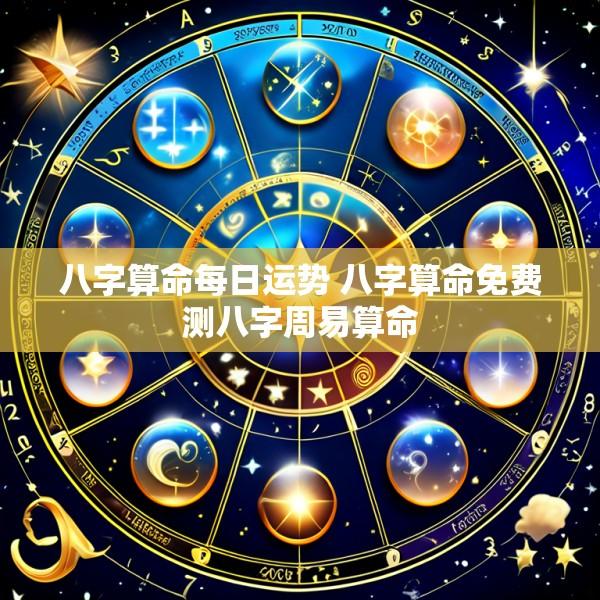 八字算命每日运势 八字算命免费测八字周易算命