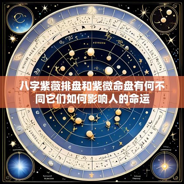 八字紫薇排盘和紫微命盘有何不同它们如何影响人的命运