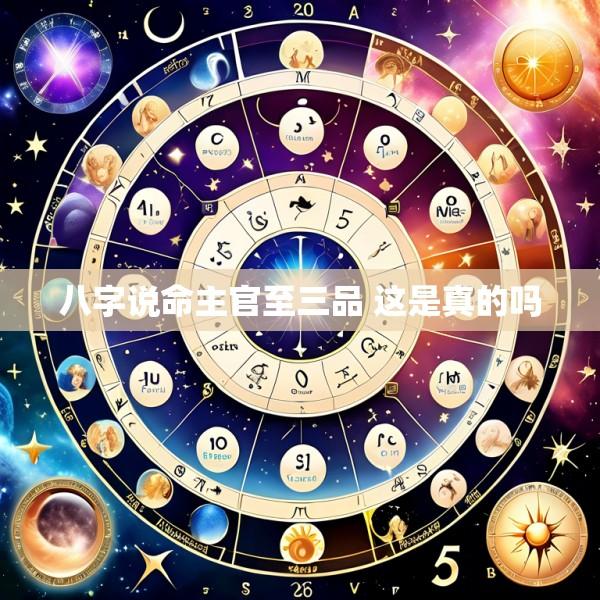 八字说命主官至三品 这是真的吗