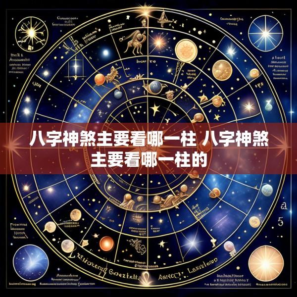 八字神煞主要看哪一柱 八字神煞主要看哪一柱的