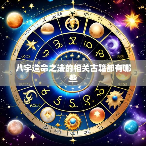 八字造命之法的相关古籍都有哪些