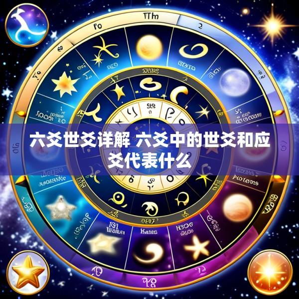 六爻世爻详解 六爻中的世爻和应爻代表什么