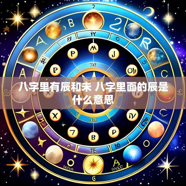 八字里有辰和未 八字里面的辰是什么意思