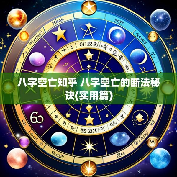 八字空亡知乎 八字空亡的断法秘诀(实用篇)