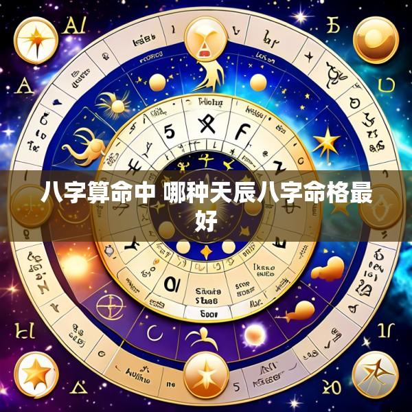 八字算命中 哪种天辰八字命格最好
