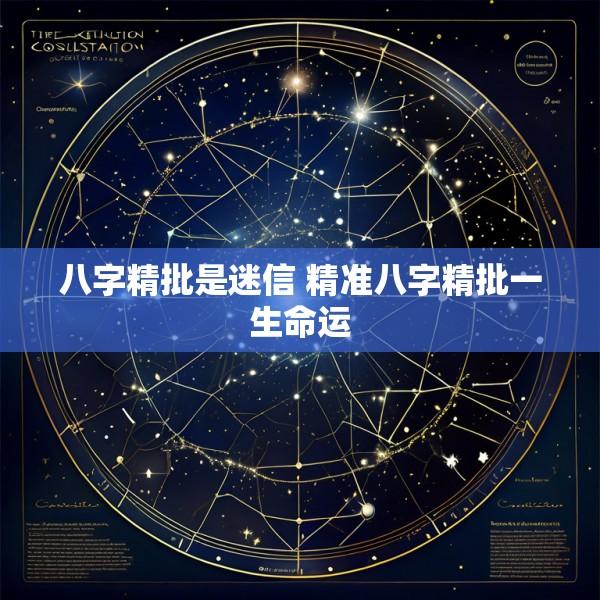 八字精批是迷信 精准八字精批一生命运