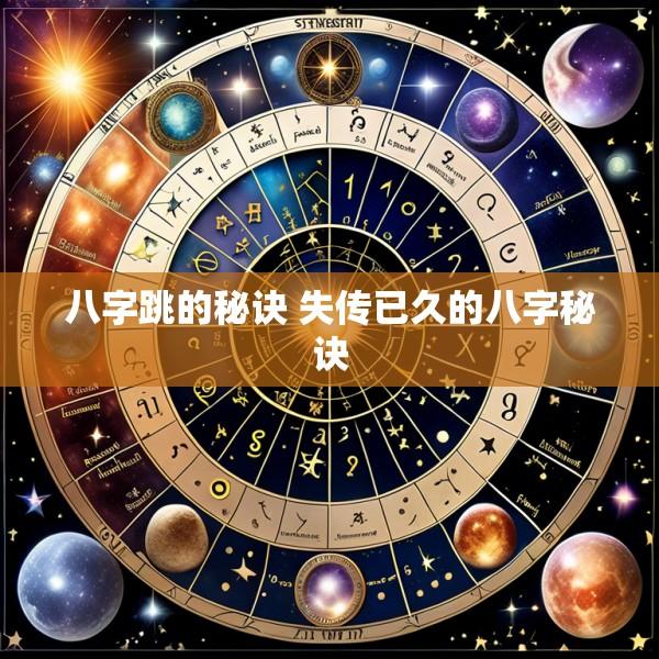 八字跳的秘诀 失传已久的八字秘诀