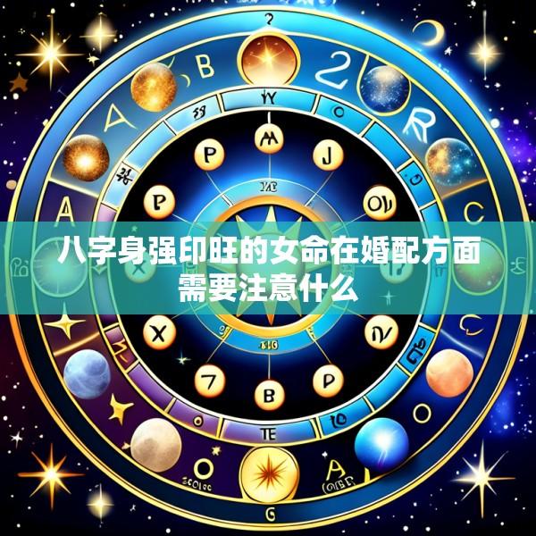 八字身强印旺的女命在婚配方面需要注意什么
