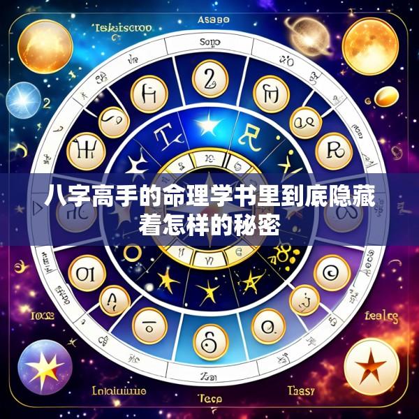 八字高手的命理学书里到底隐藏着怎样的秘密