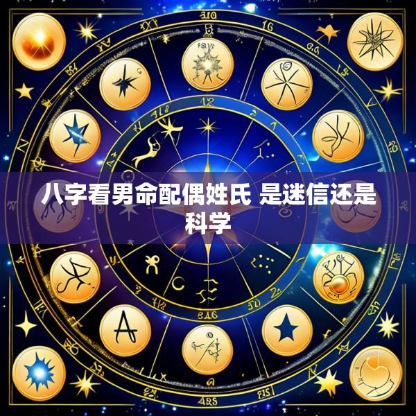 八字看男命配偶姓氏 是迷信还是科学