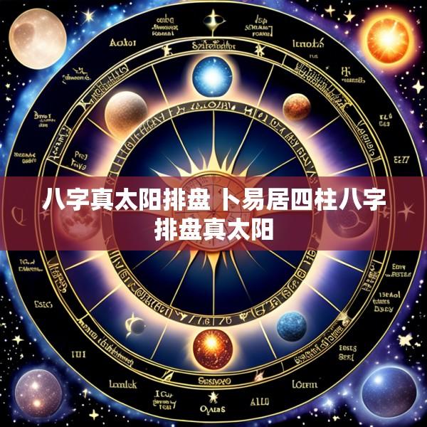 八字真太阳排盘 卜易居四柱八字排盘真太阳