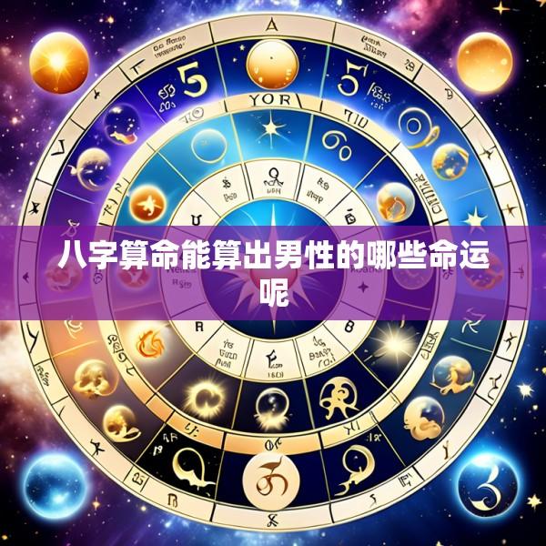 八字算命能算出男性的哪些命运呢