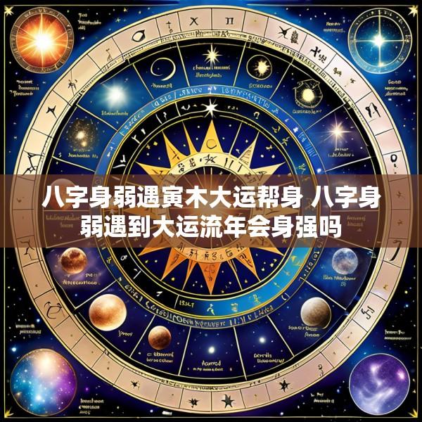 八字身弱遇寅木大运帮身 八字身弱遇到大运流年会身强吗