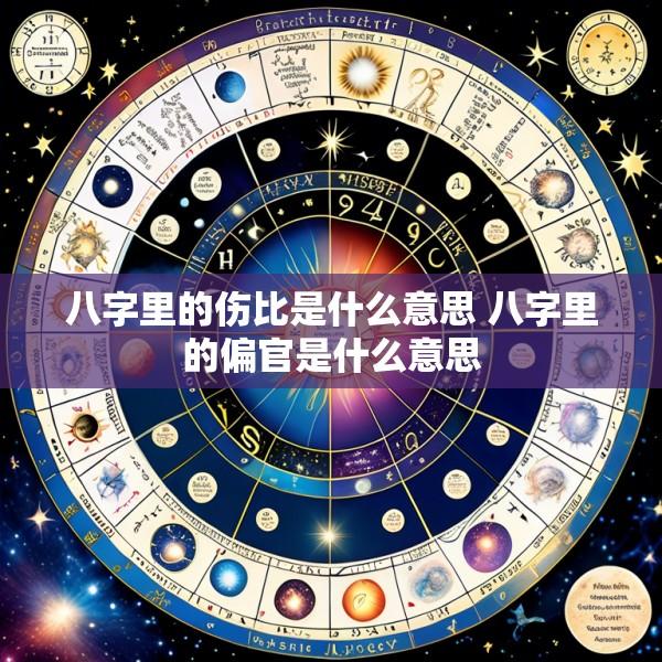 八字里的伤比是什么意思 八字里的偏官是什么意思