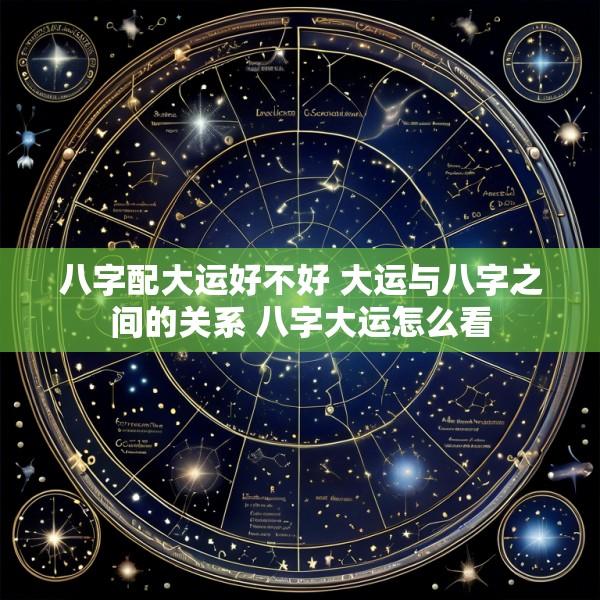 八字配大运好不好 大运与八字之间的关系 八字大运怎么看