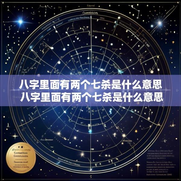 八字里面有两个七杀是什么意思 八字里面有两个七杀是什么意思呀