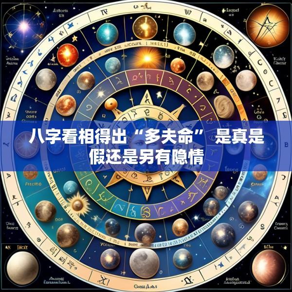 八字看相得出“多夫命” 是真是假还是另有隐情