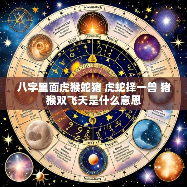 八字里面虎猴蛇猪 虎蛇择一兽 猪猴双飞天是什么意思