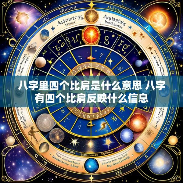 八字里四个比肩是什么意思 八字有四个比肩反映什么信息