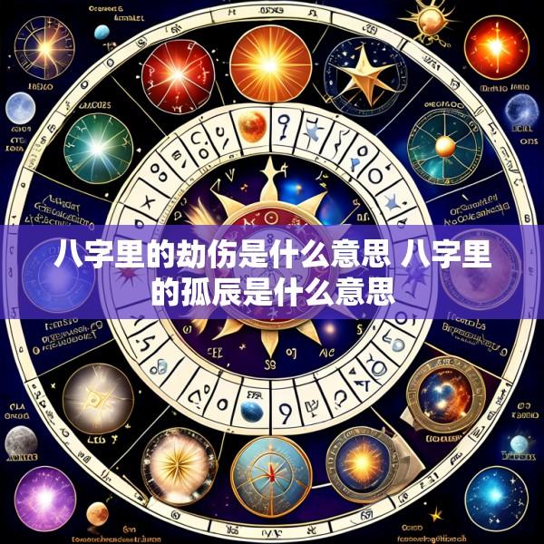 八字里的劫伤是什么意思 八字里的孤辰是什么意思