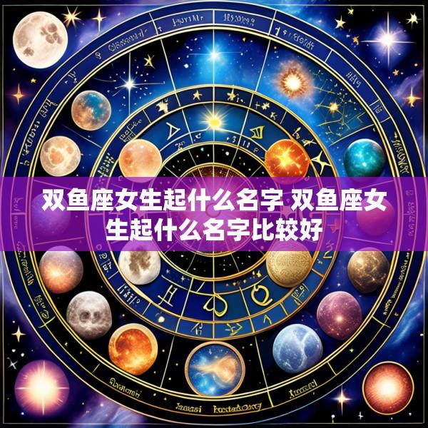 双鱼座女生起什么名字 双鱼座女生起什么名字比较好