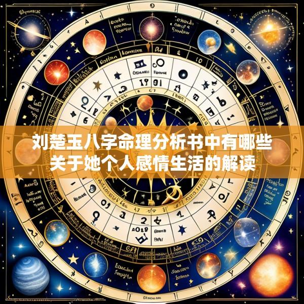 刘楚玉八字命理分析书中有哪些关于她个人感情生活的解读
