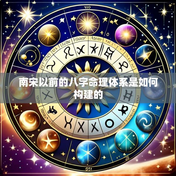 南宋以前的八字命理体系是如何构建的