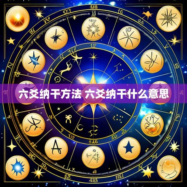 六爻纳干方法 六爻纳干什么意思