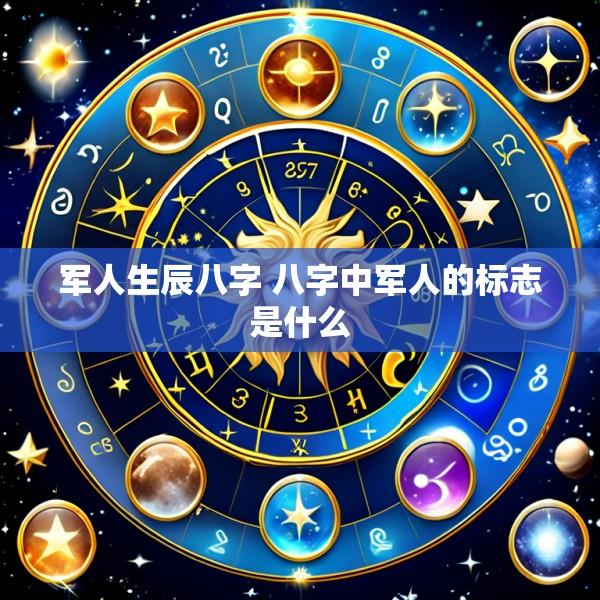 军人生辰八字 八字中军人的标志是什么