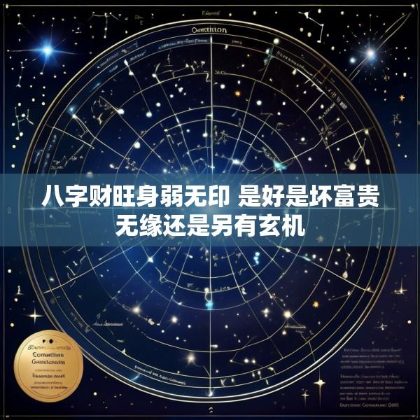 八字财旺身弱无印 是好是坏富贵无缘还是另有玄机