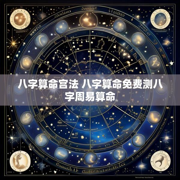 八字算命宫法 八字算命免费测八字周易算命