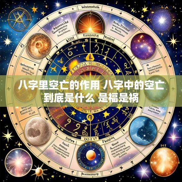八字里空亡的作用 八字中的空亡到底是什么 是福是祸