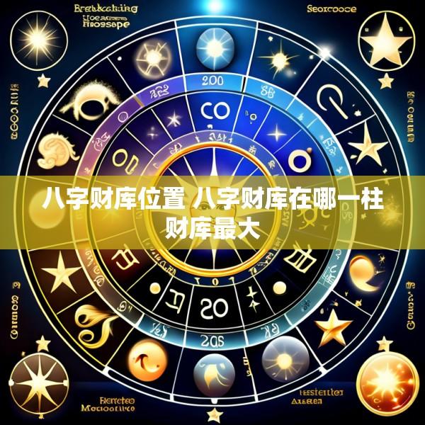 八字财库位置 八字财库在哪一柱财库最大