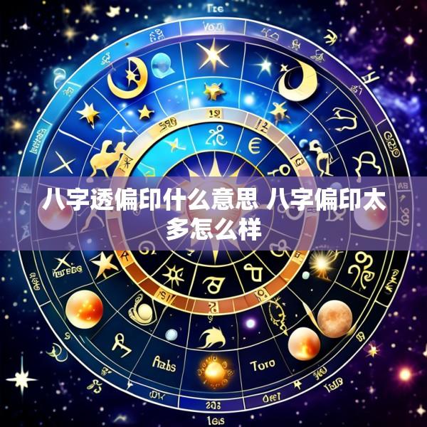 八字透偏印什么意思 八字偏印太多怎么样