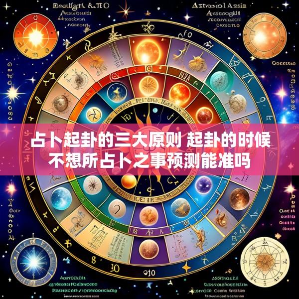 占卜起卦的三大原则 起卦的时候不想所占卜之事预测能准吗