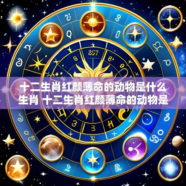 十二生肖红颜薄命的动物是什么生肖 十二生肖红颜薄命的动物是什么生肖呢