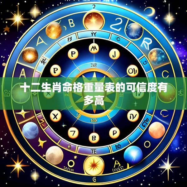 十二生肖命格重量表的可信度有多高