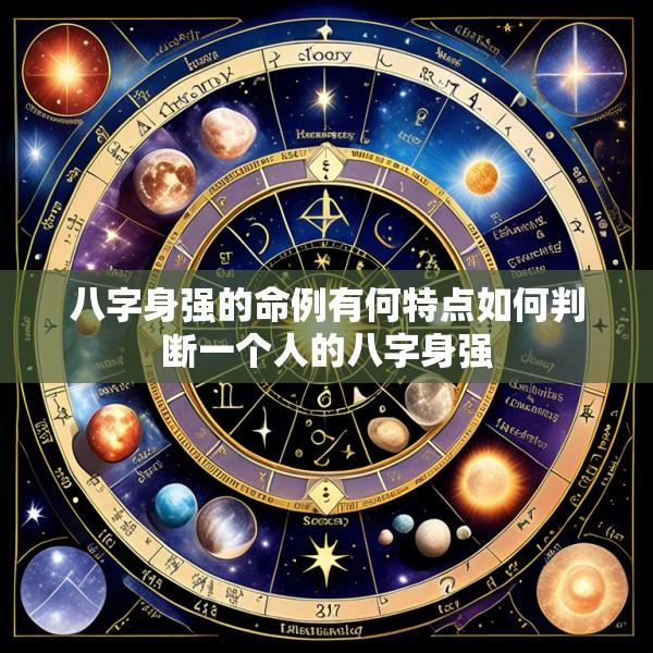 八字身强的命例有何特点如何判断一个人的八字身强