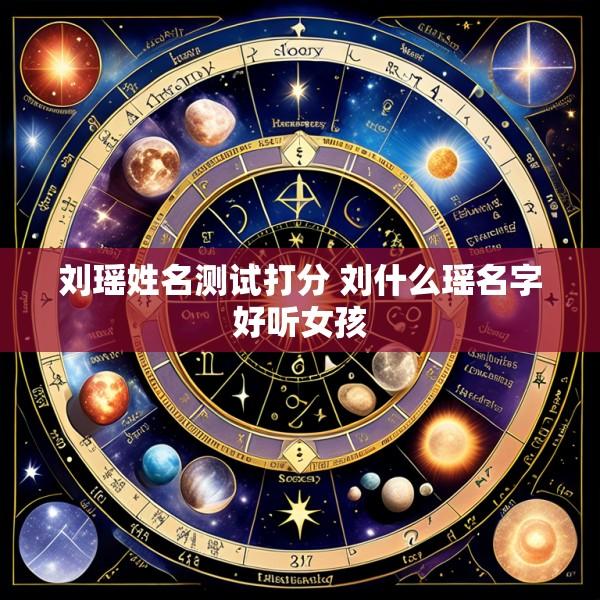 刘瑶姓名测试打分 刘什么瑶名字好听女孩