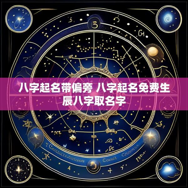 八字起名带偏旁 八字起名免费生辰八字取名字