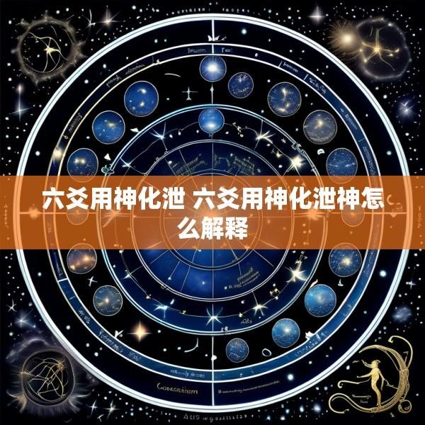 六爻用神化泄 六爻用神化泄神怎么解释